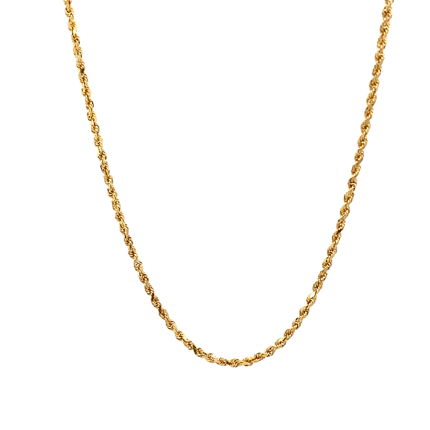 14K Yellow Gold 18" 1.5mm Rope Chain