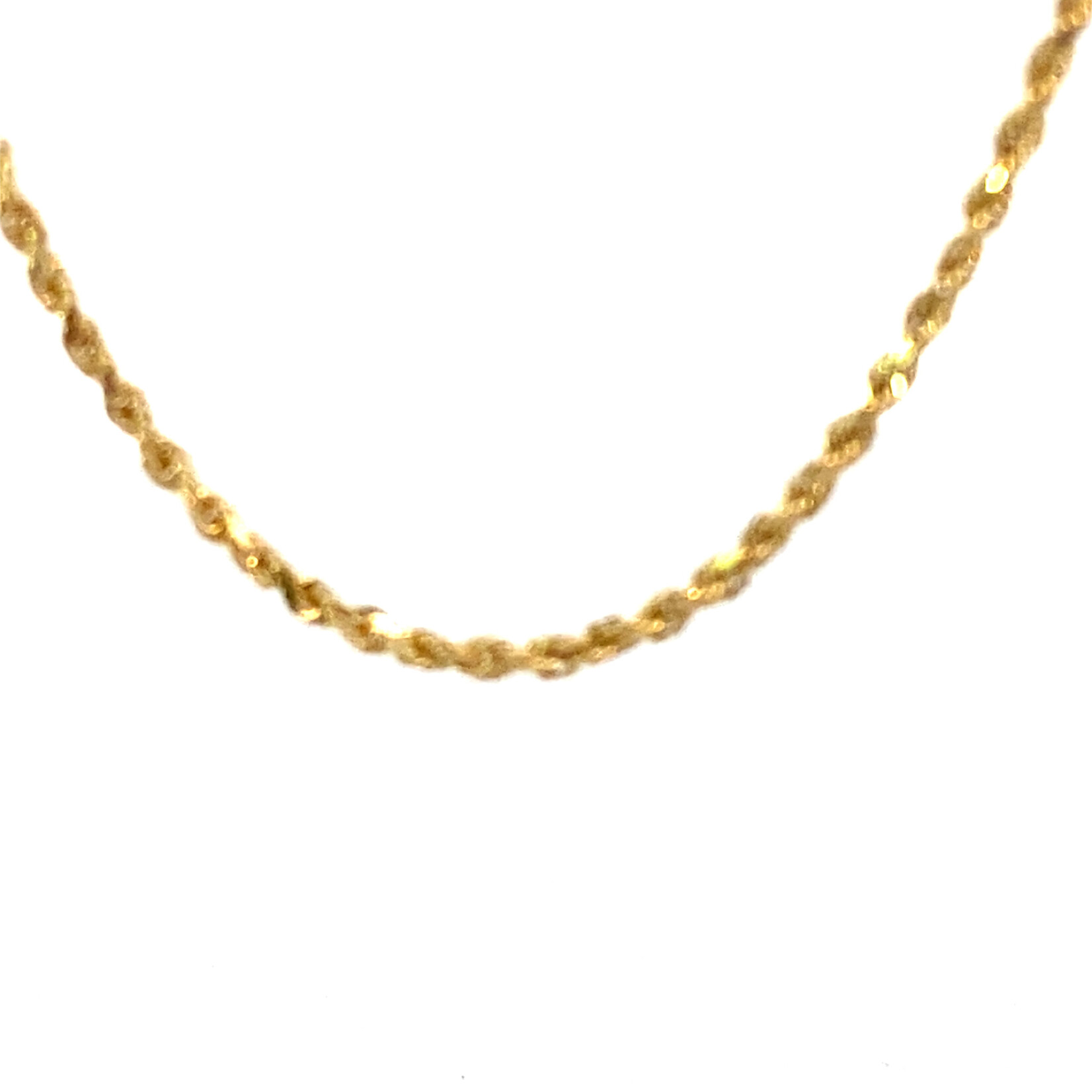14K Yellow Gold 18" 1.5mm Rope Chain