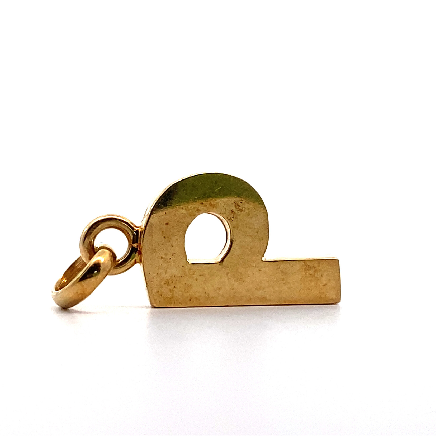 14K Yellow Gold Initial "P" Pendant