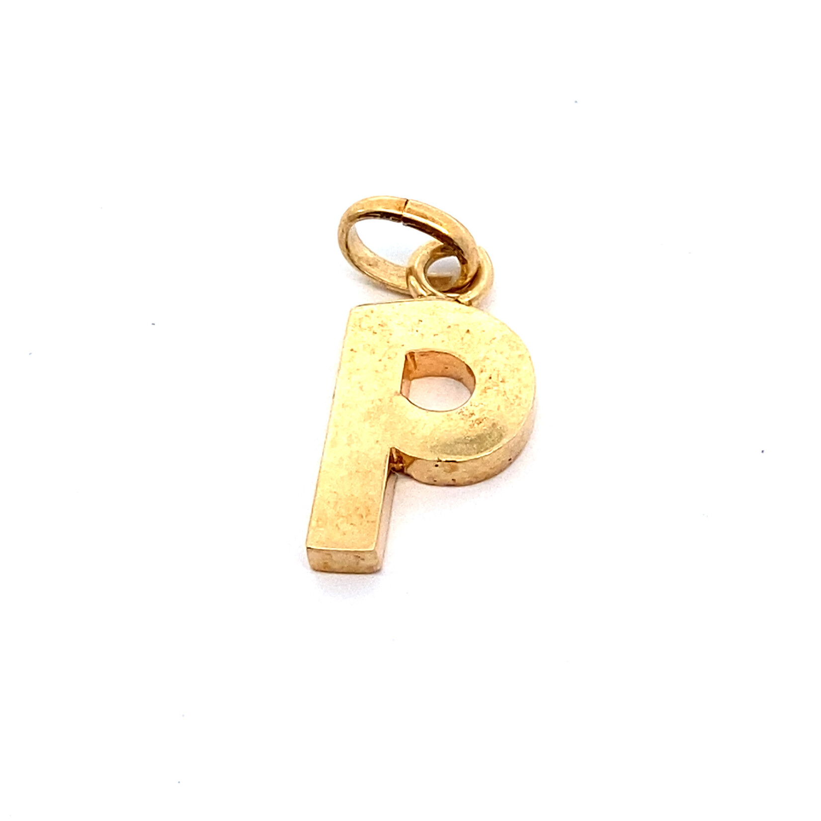 14K Yellow Gold Initial "P" Pendant