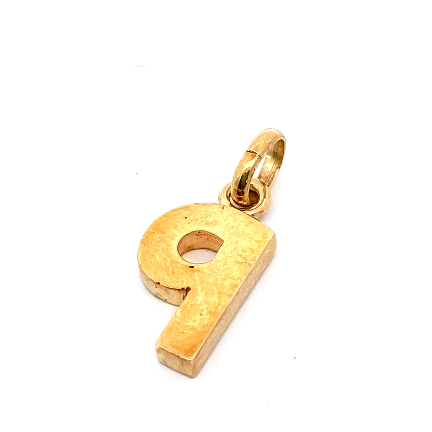 14K Yellow Gold Initial "P" Pendant