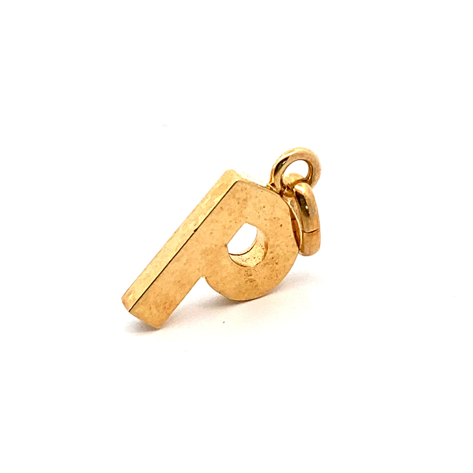14K Yellow Gold Initial "P" Pendant