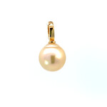 18K Yellow gold 14mm  Pale Golden South Sea Pearl Pendant