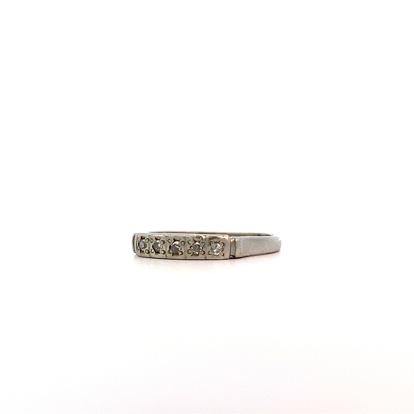 Platinum Diamond Ring size 8 .10ct