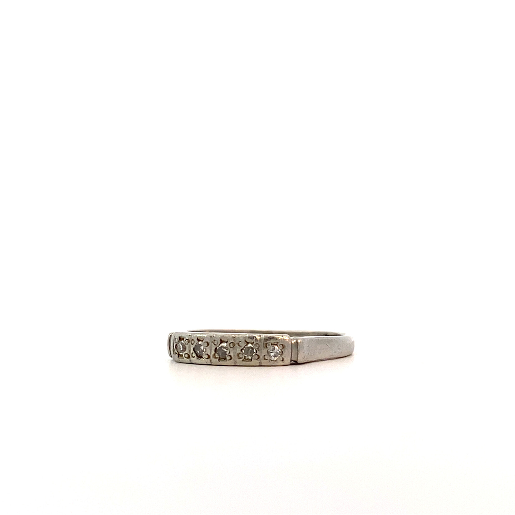 Platinum Diamond Ring size 8 .10ct