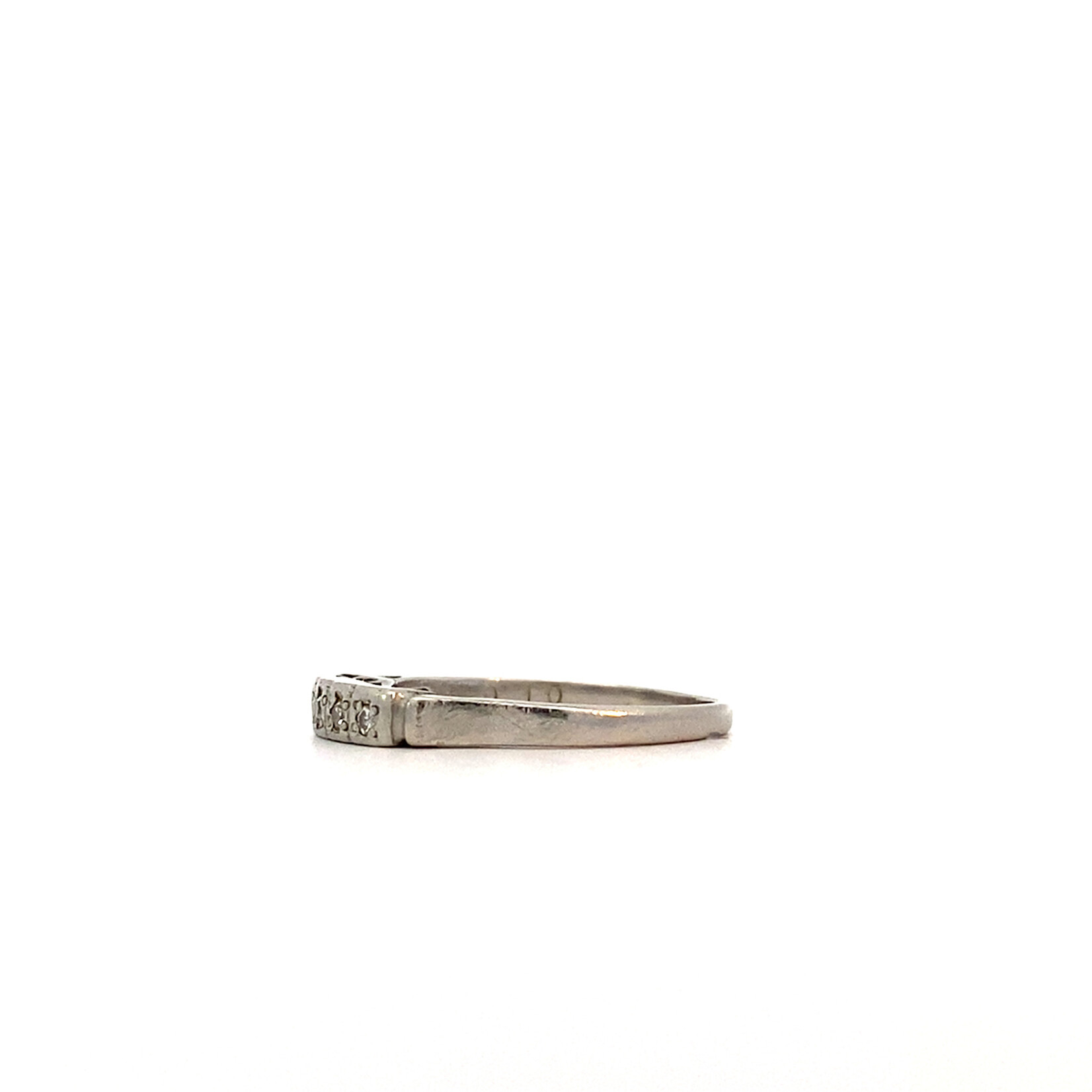 Platinum Diamond Ring size 8 .10ct