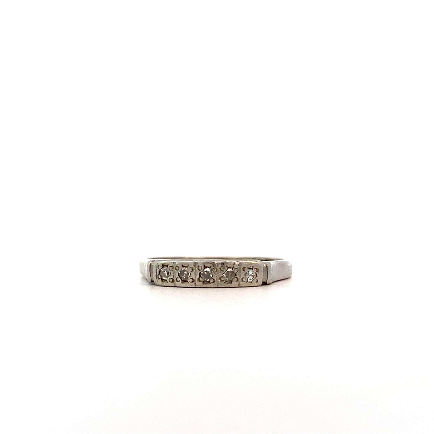 Platinum Diamond Ring size 8 .10ct