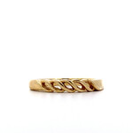 14K Yellow Gold Wave ring sz6