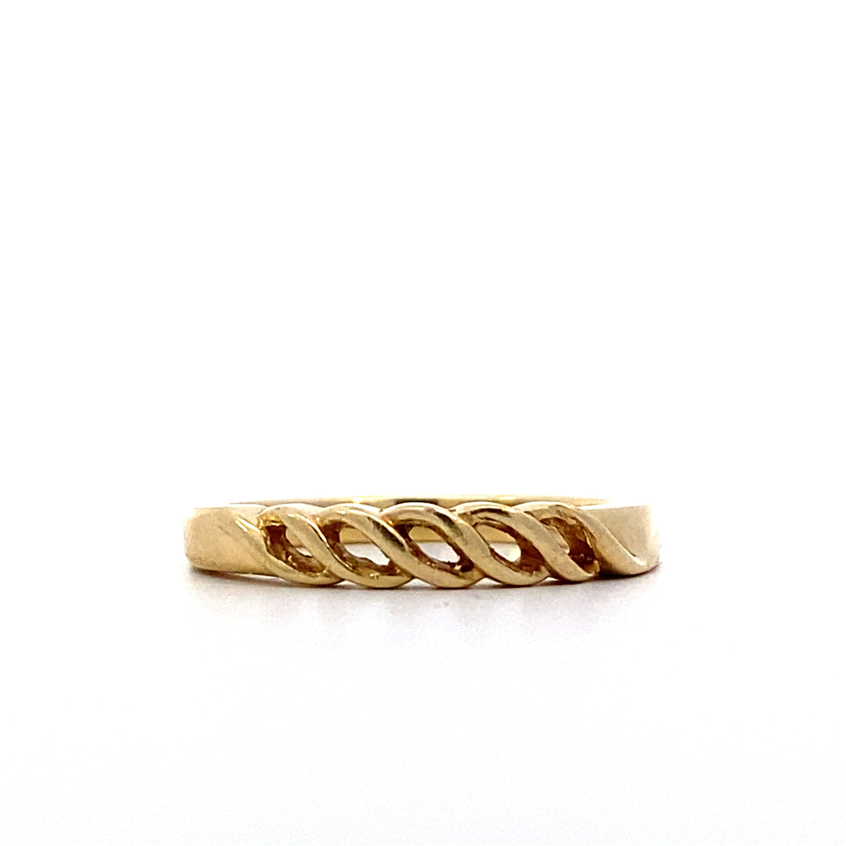 14K Yellow Gold Wave ring sz6