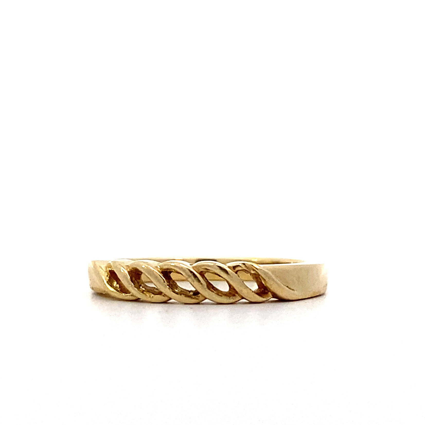 14K Yellow Gold Wave ring sz6