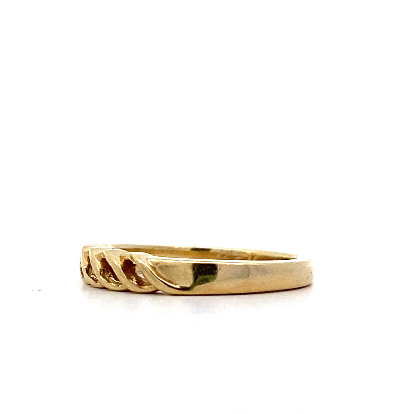 14K Yellow Gold Wave ring sz6