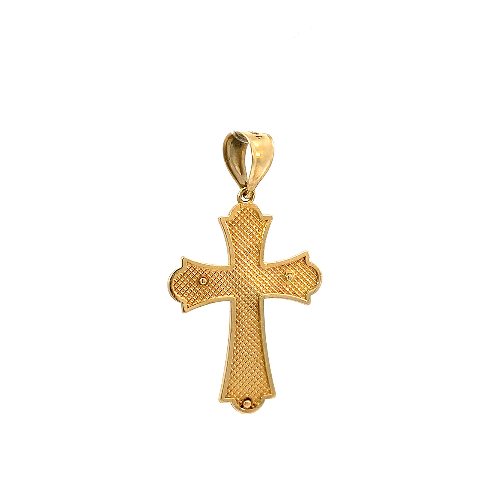 14K Yellow Gold Crucifix Cross