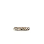 Platinum 7 Stone Diamond ring sz7.25 D+/-.20ctw