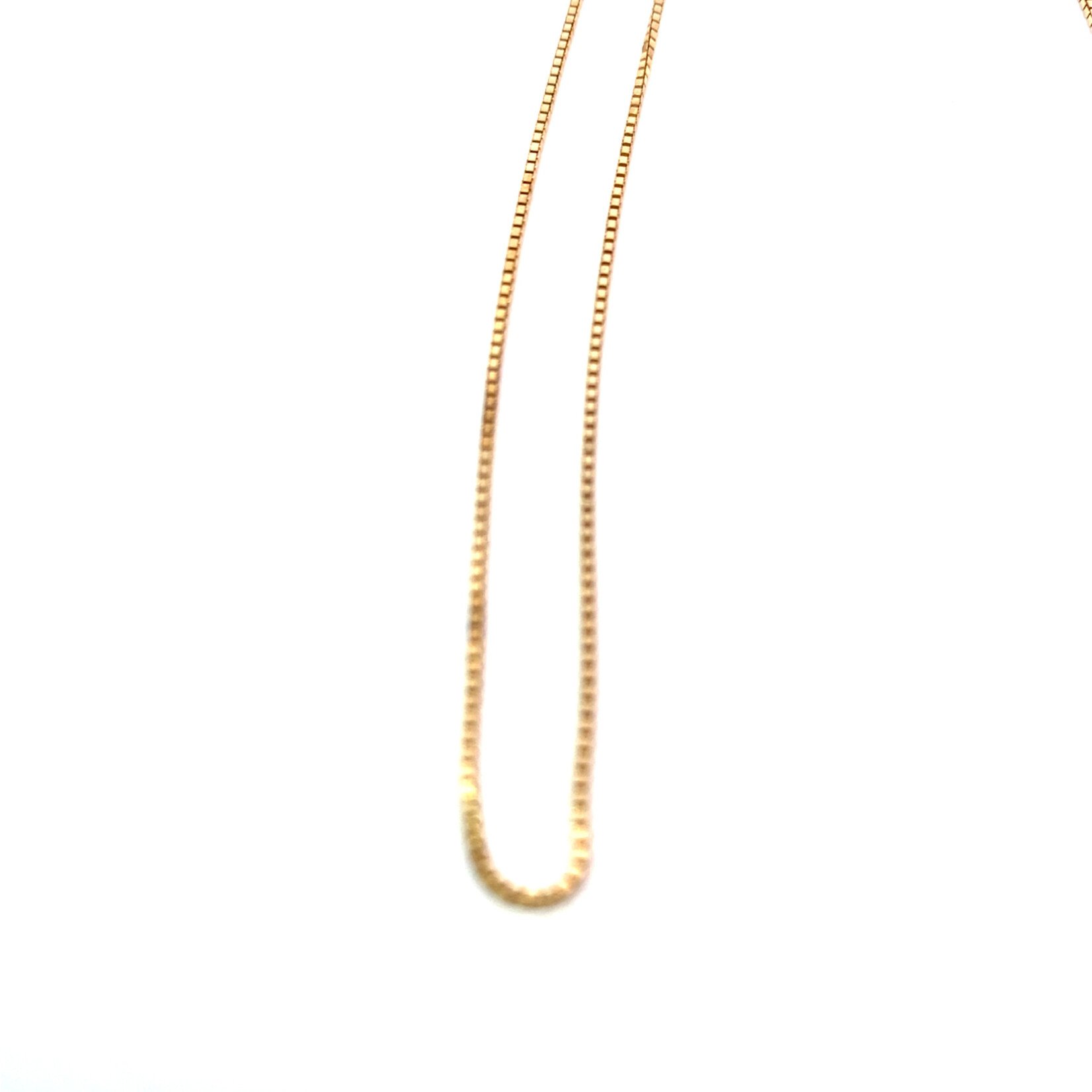 14K Yellow Gold 18" Box Chain