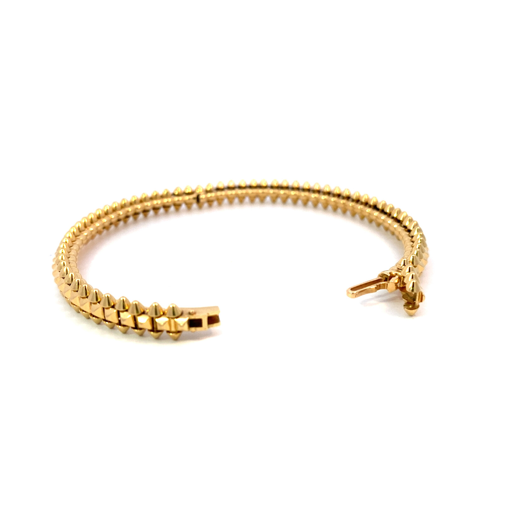 18K Yellow Gold Clash de Cartier bracelet sz7.25  30.70 grams