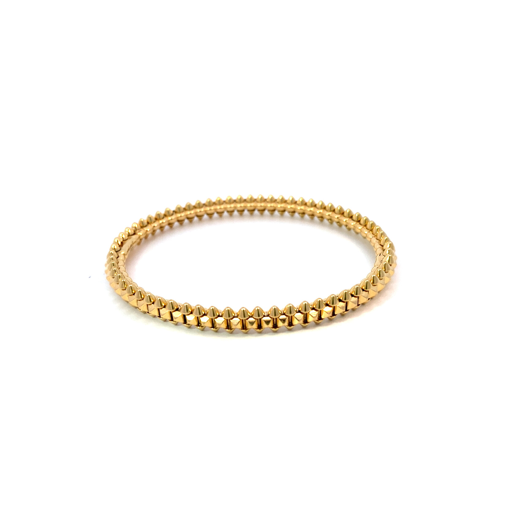 18K Yellow Gold Clash de Cartier bracelet sz7.25  30.70 grams