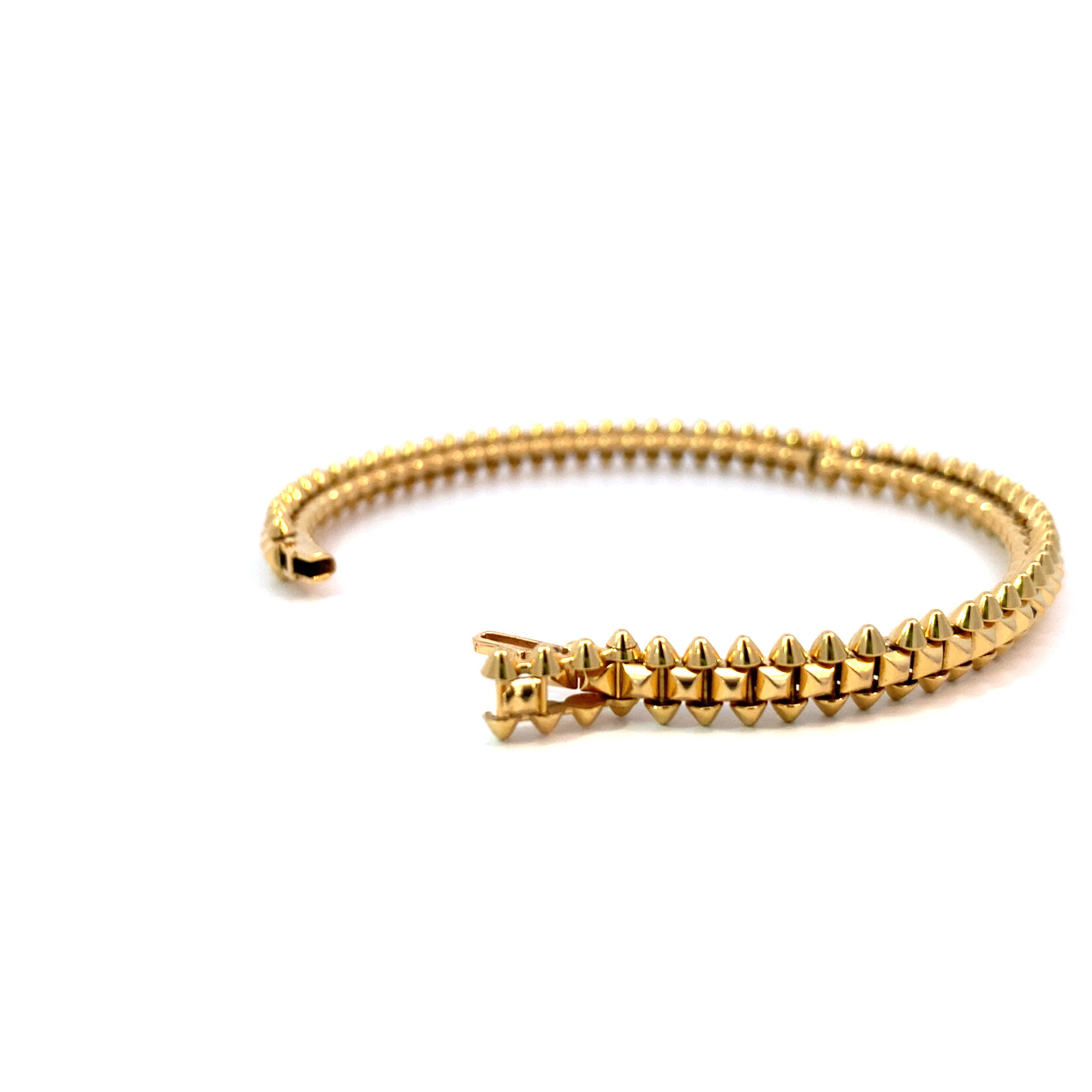 18K Yellow Gold Clash de Cartier bracelet sz7.25  30.70 grams