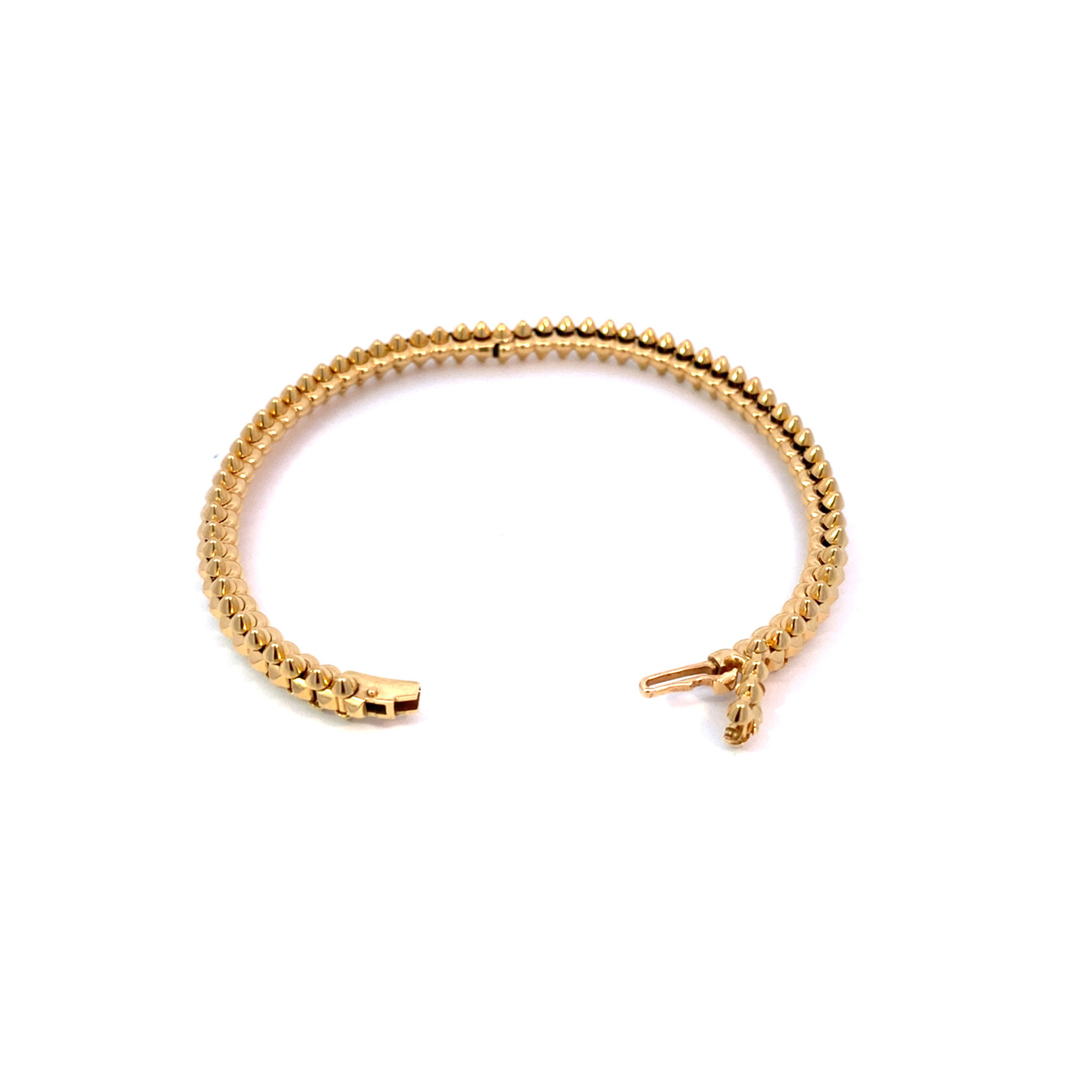 18K Yellow Gold Clash de Cartier bracelet sz7.25  30.70 grams