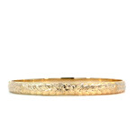 Maile Lei 14K Yellow Gold 6mm Barrel Med Maile Lei sz7.5