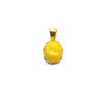 14K Yellow Gold Yellow Jade Pendant
