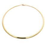 14K Yellow Gold 16" Omega Necklace