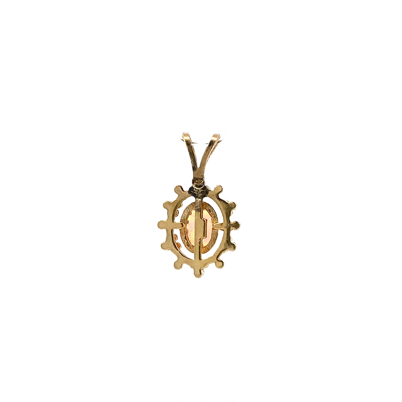 14K Yellow Gold Opal Pendant