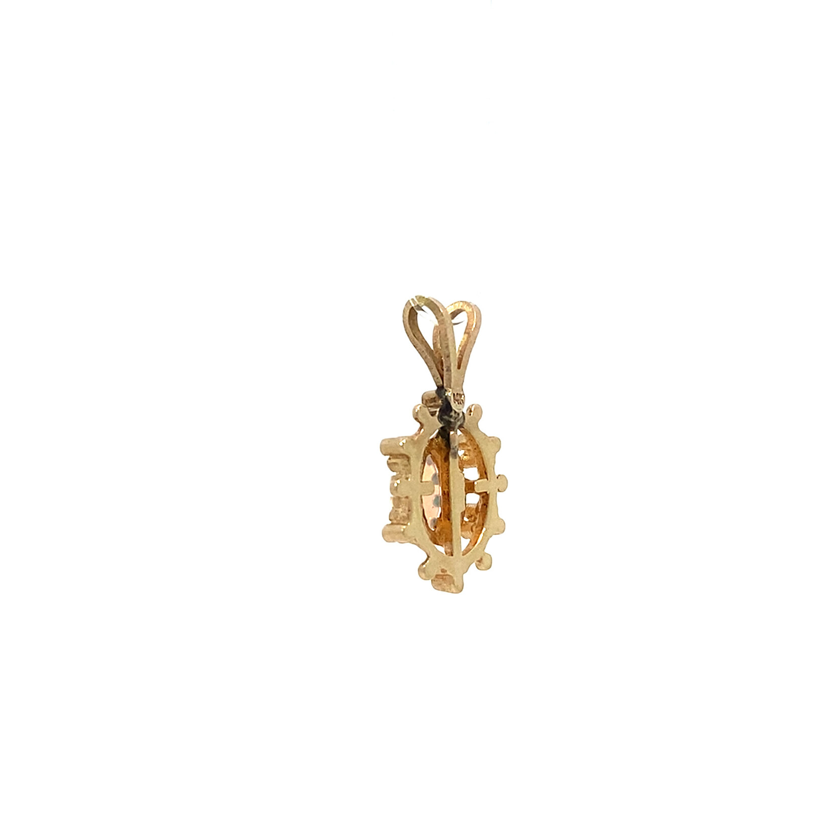 14K Yellow Gold Opal Pendant