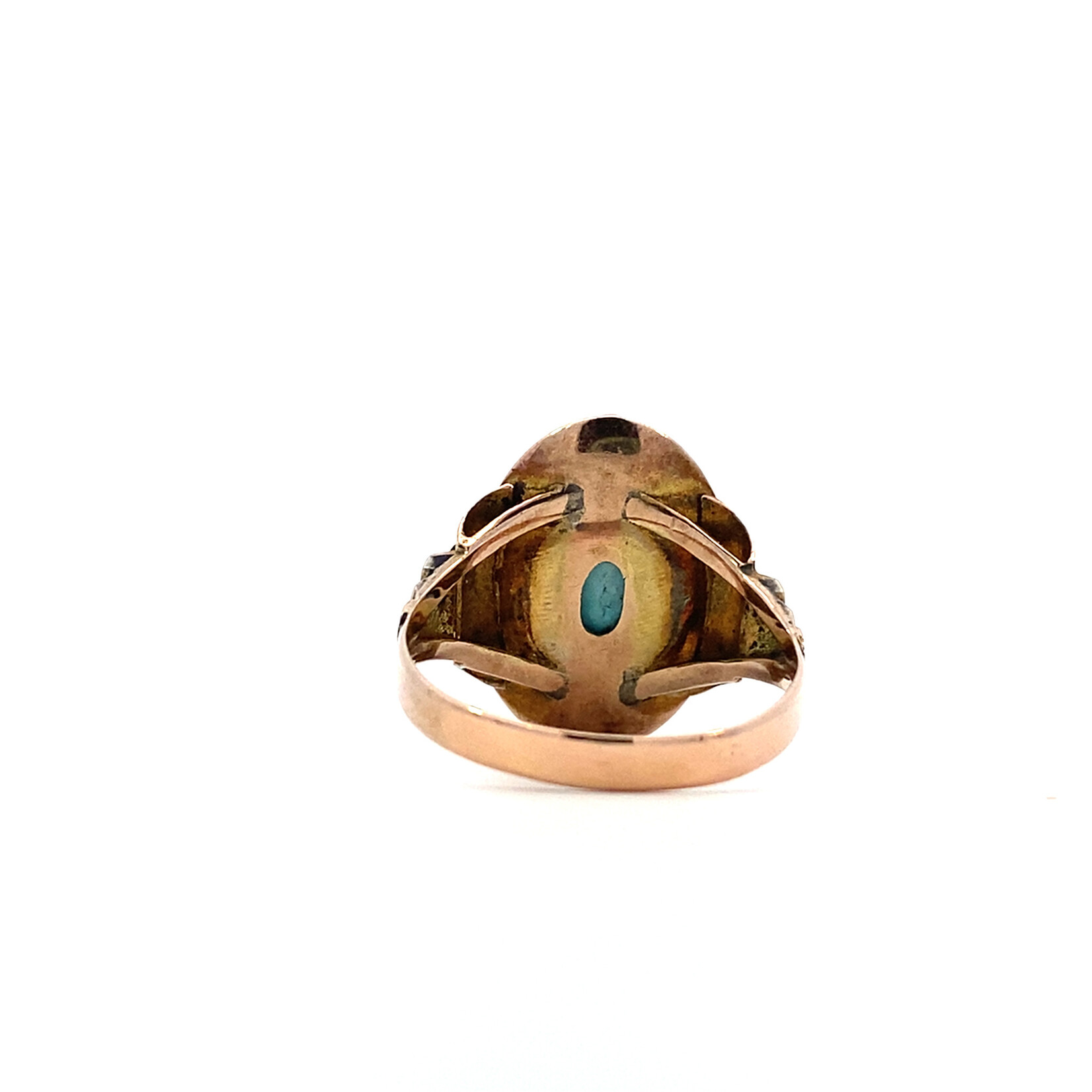 14K Yellow Gold Turquoise ring size 7