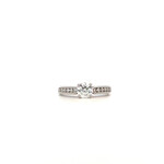 18K White Gold Diamond Ring sz5.5