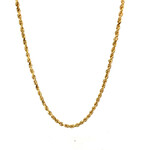 14K Yellow Gold 18" 1.8mm Rope Chain