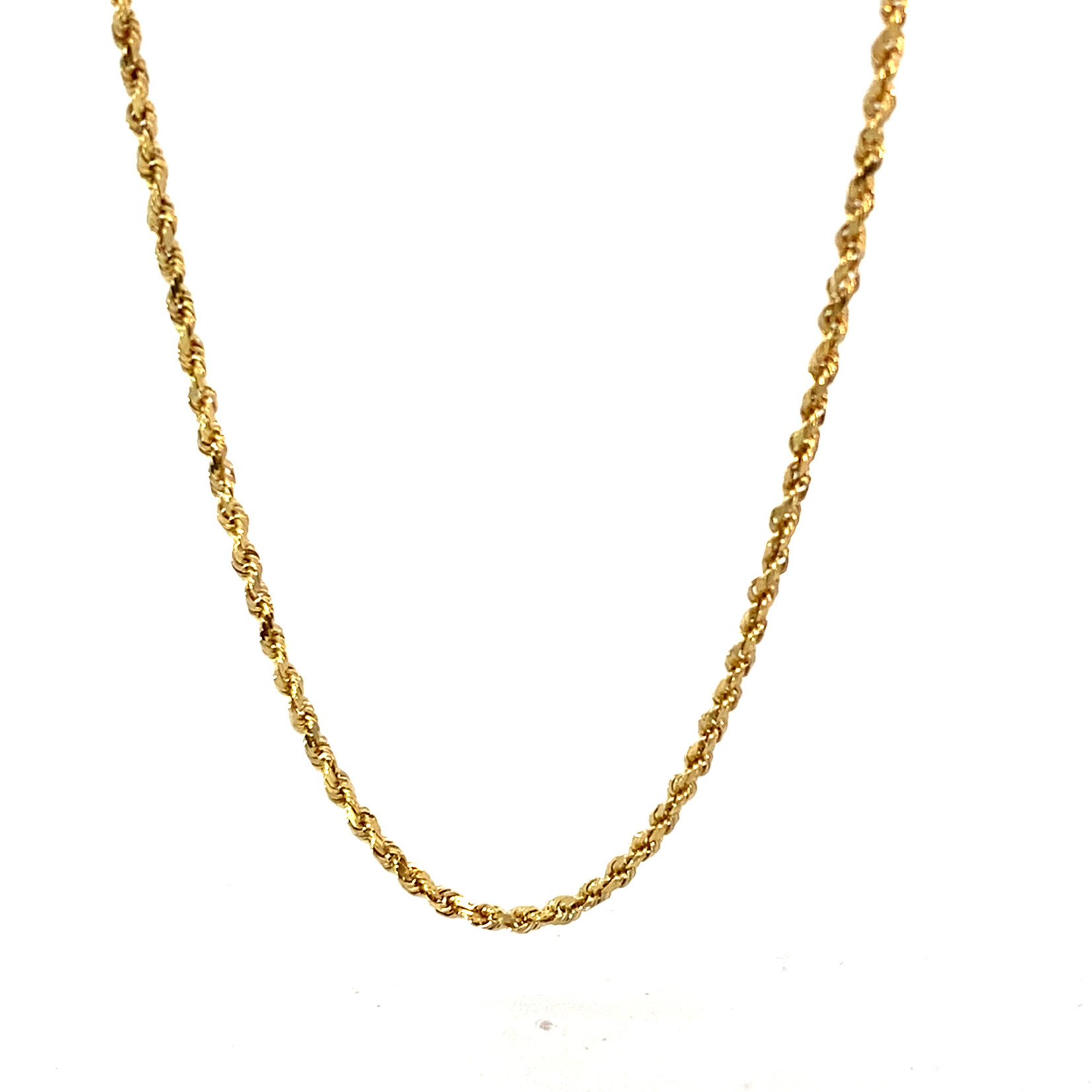 14K Yellow Gold 18" 1.8mm Rope Chain