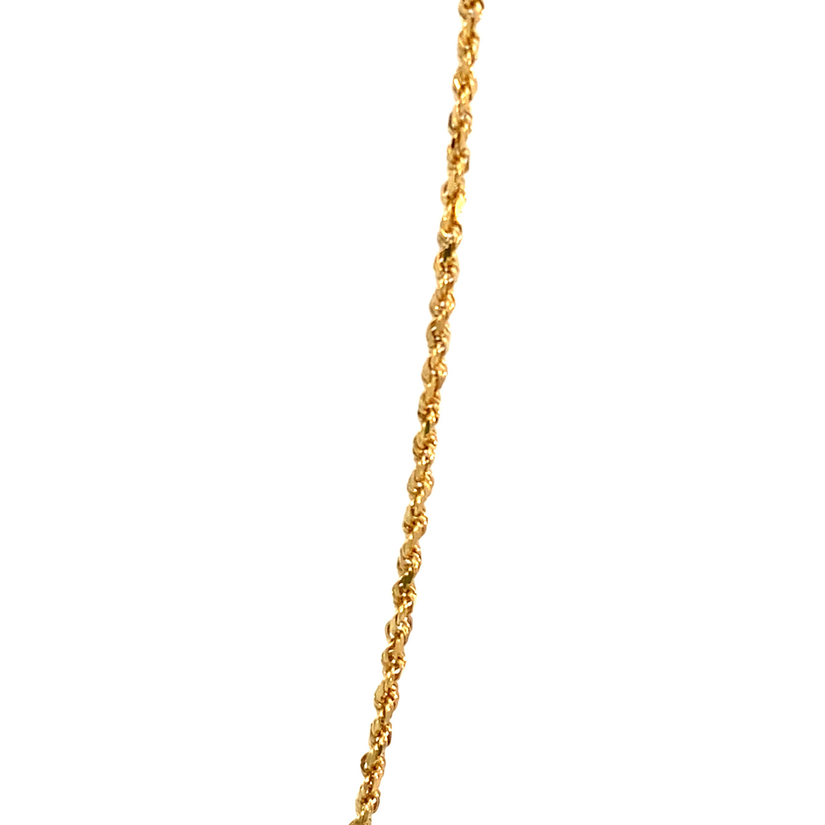 14K Yellow Gold 18" 1.8mm Rope Chain