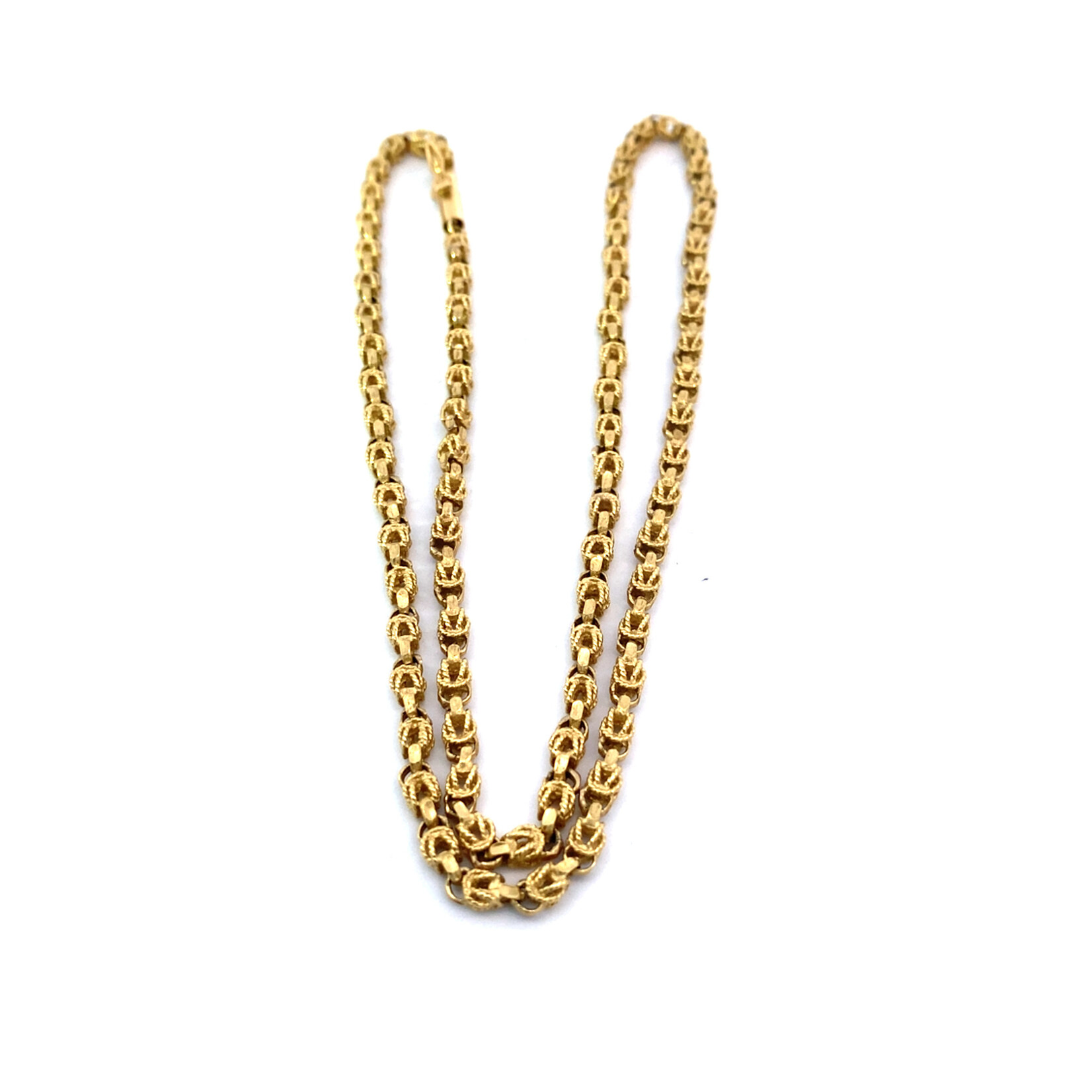 14K Yellow Gold 18" Fancy Link Chain