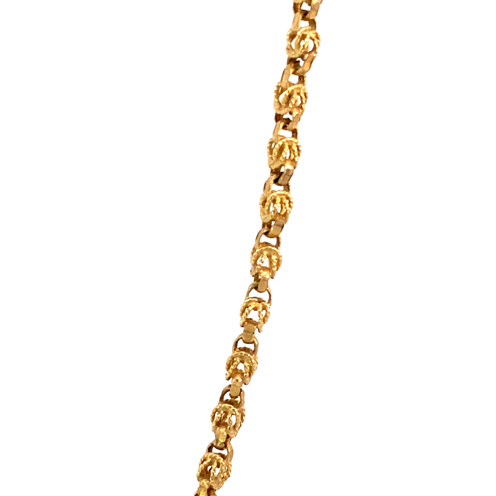 14K Yellow Gold 18" Fancy Link Chain