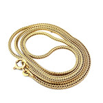 14K Yellow Gold 23" Wheat Chain
