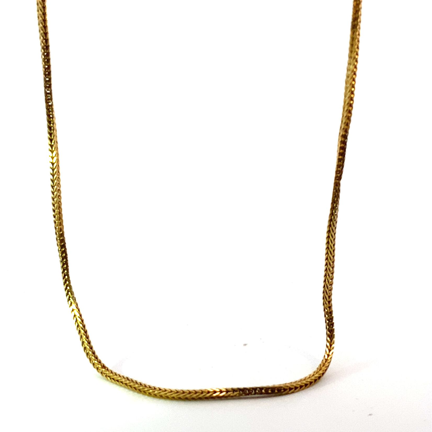 14K Yellow Gold 23" Wheat Chain