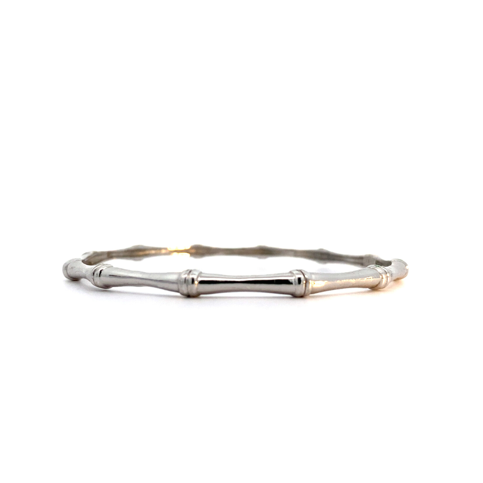 Sterling Silver Bamboo Bangle sz7.75