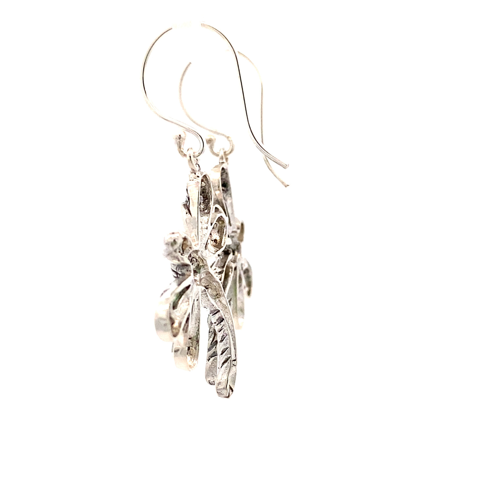 Sterling Silver Dragonfly Paua Dangles