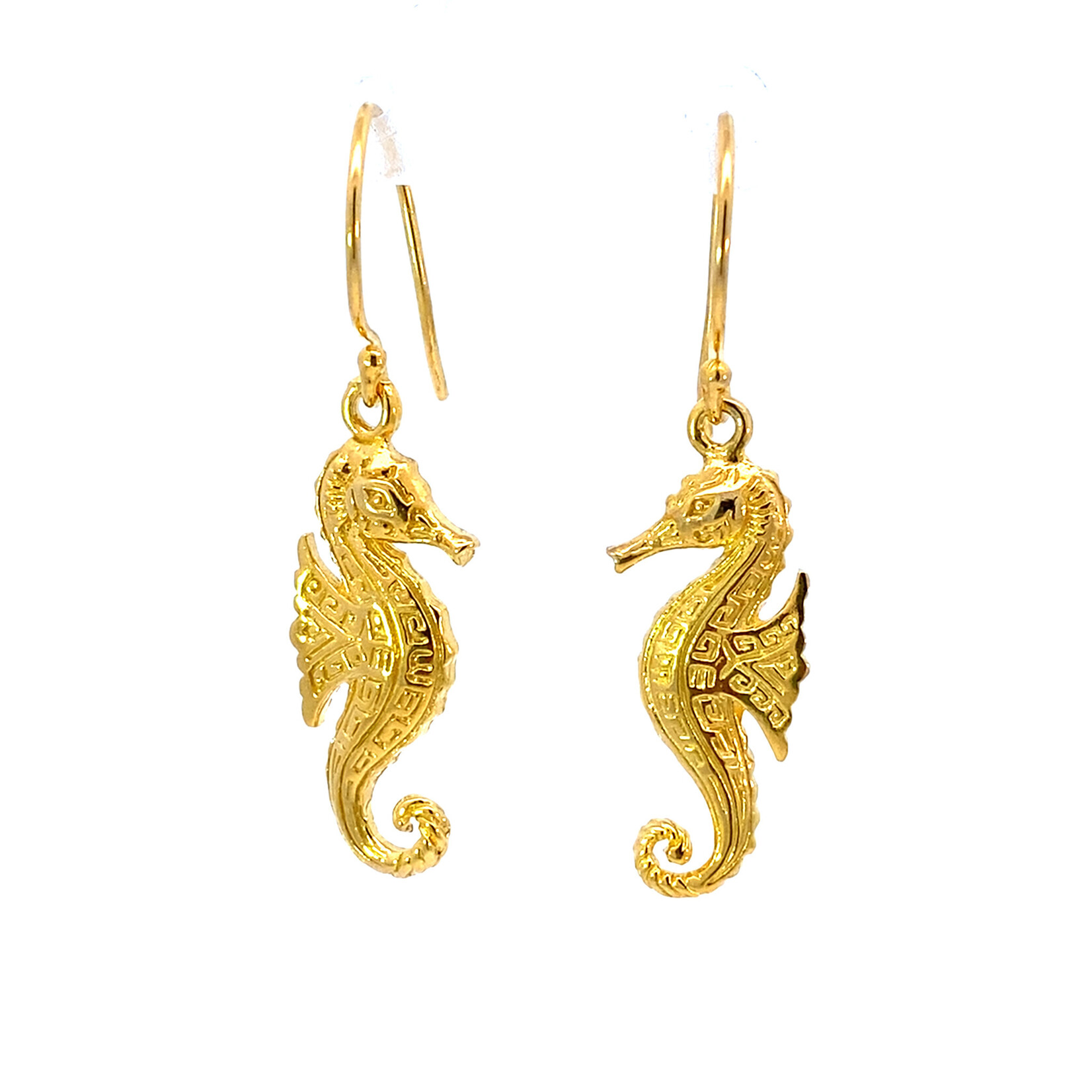 18K Vermeil Mini Tribal Seahorse Dangles