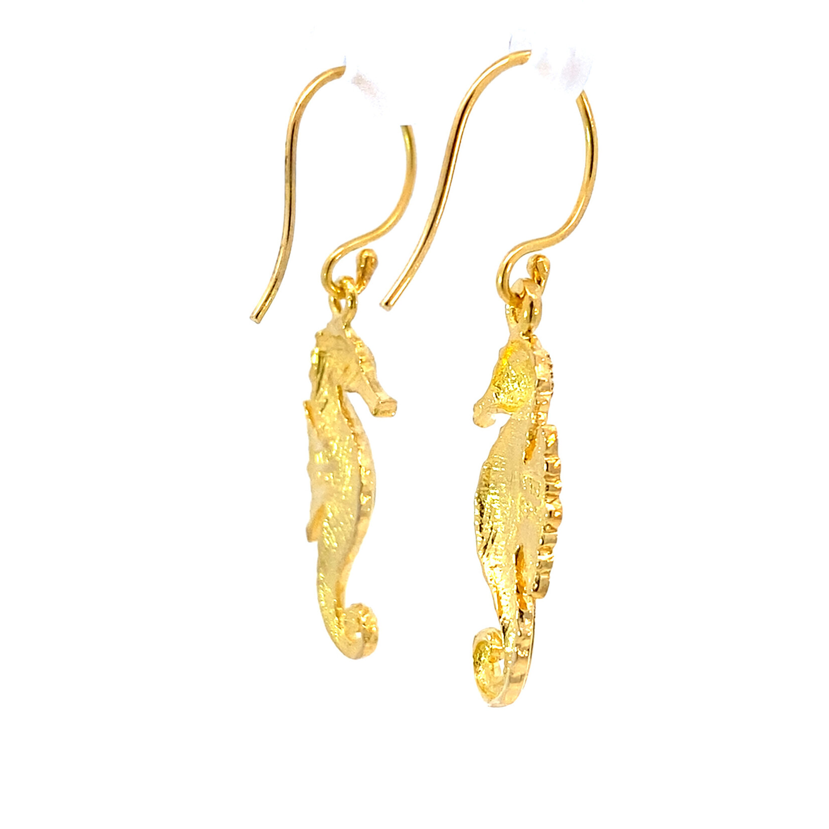 18K Vermeil Mini Tribal Seahorse Dangles