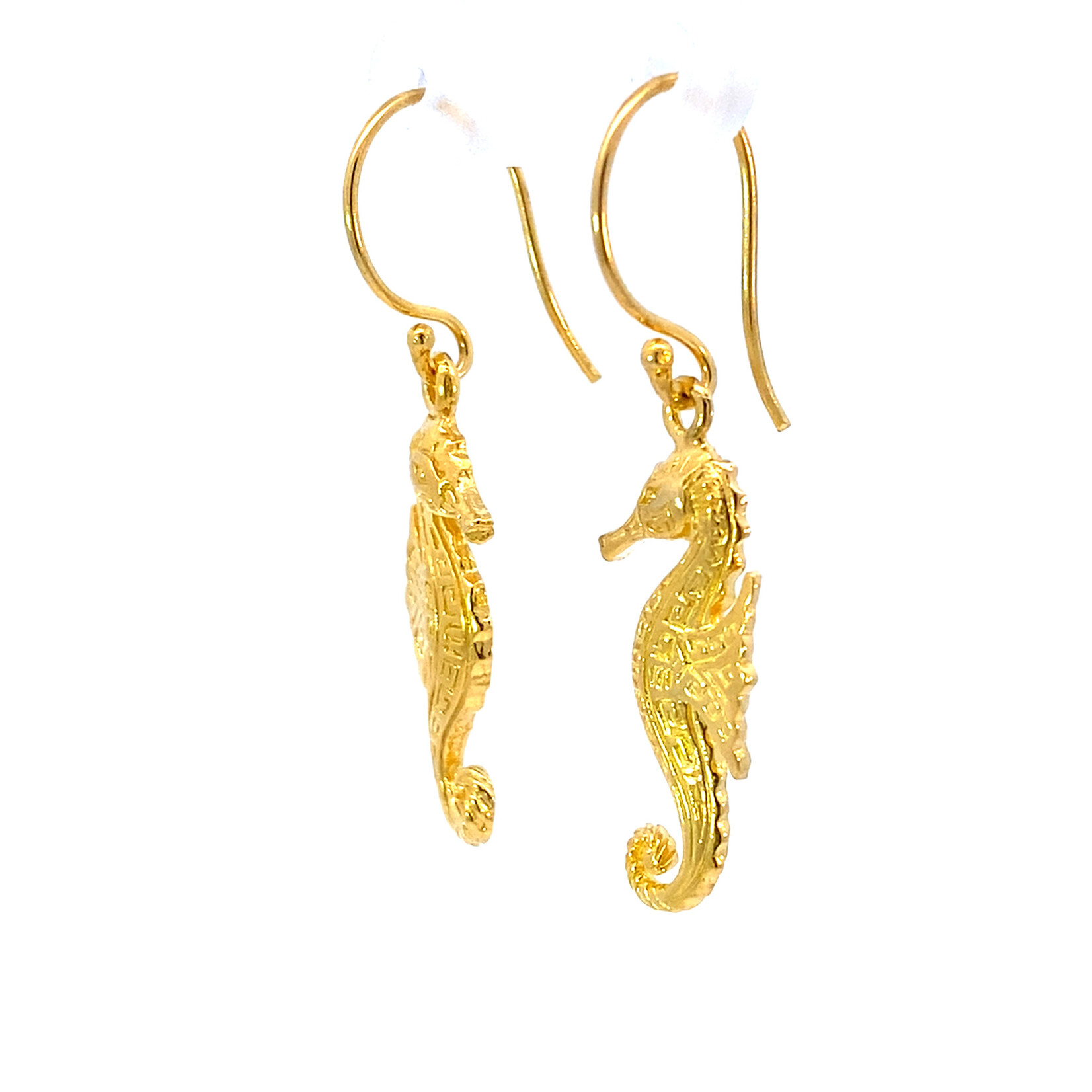 18K Vermeil Mini Tribal Seahorse Dangles
