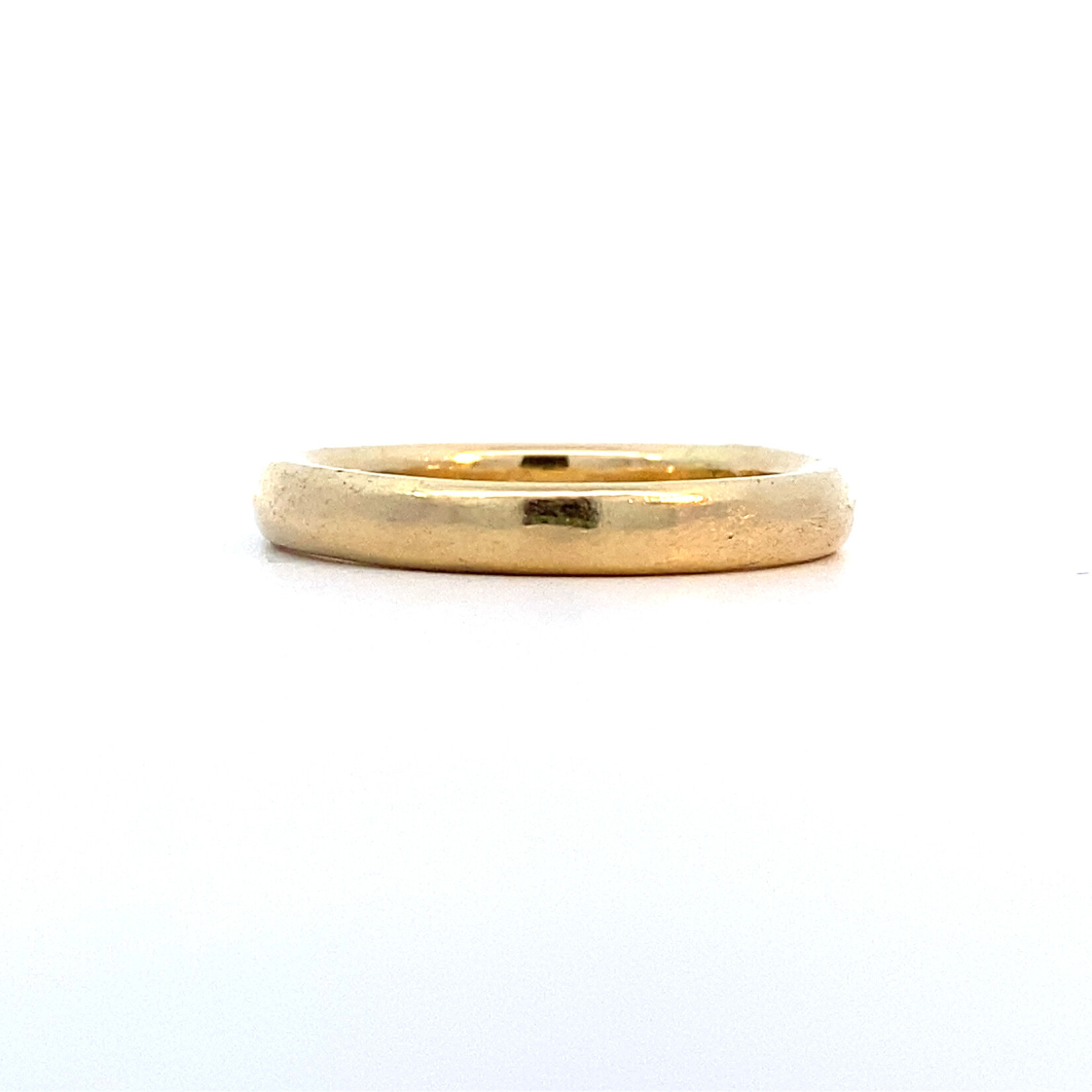 14K Yellow Gold 3mm Half Round Comfort-fit Ring sz8