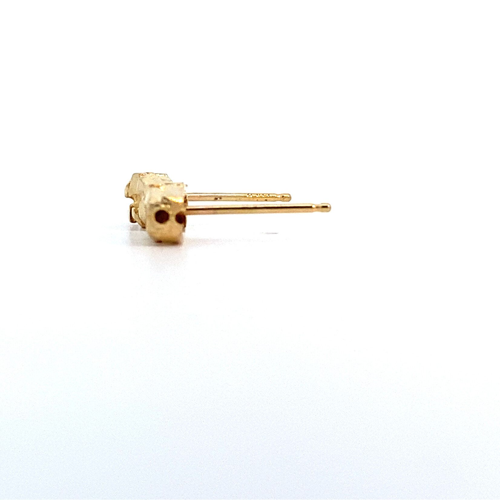 14K Yellow Gold Nugget Studs