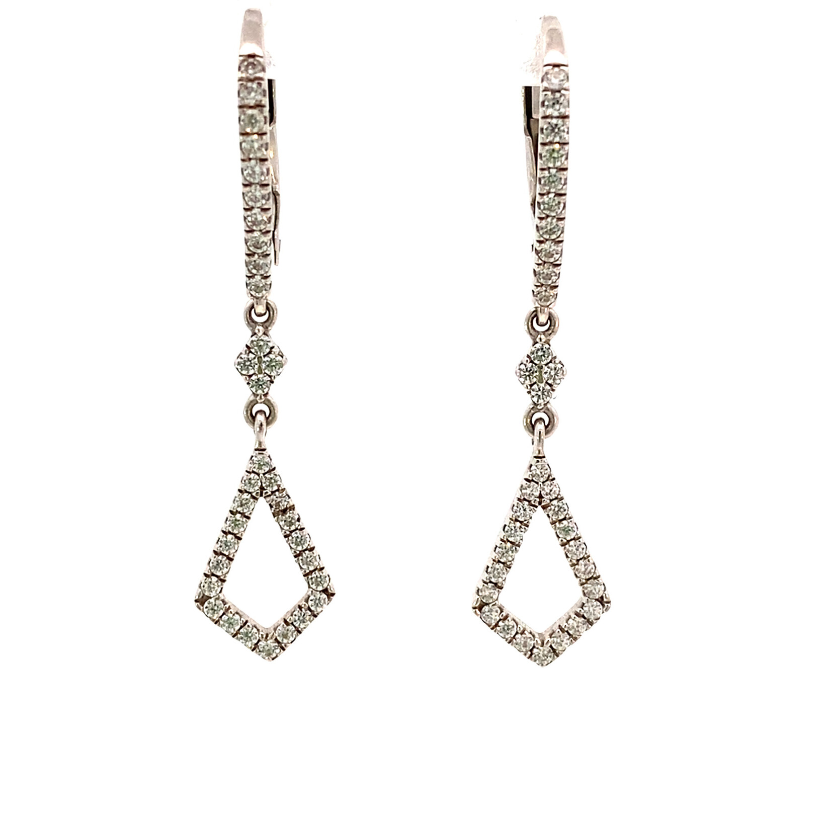 Sterling Silver White Stone Studs