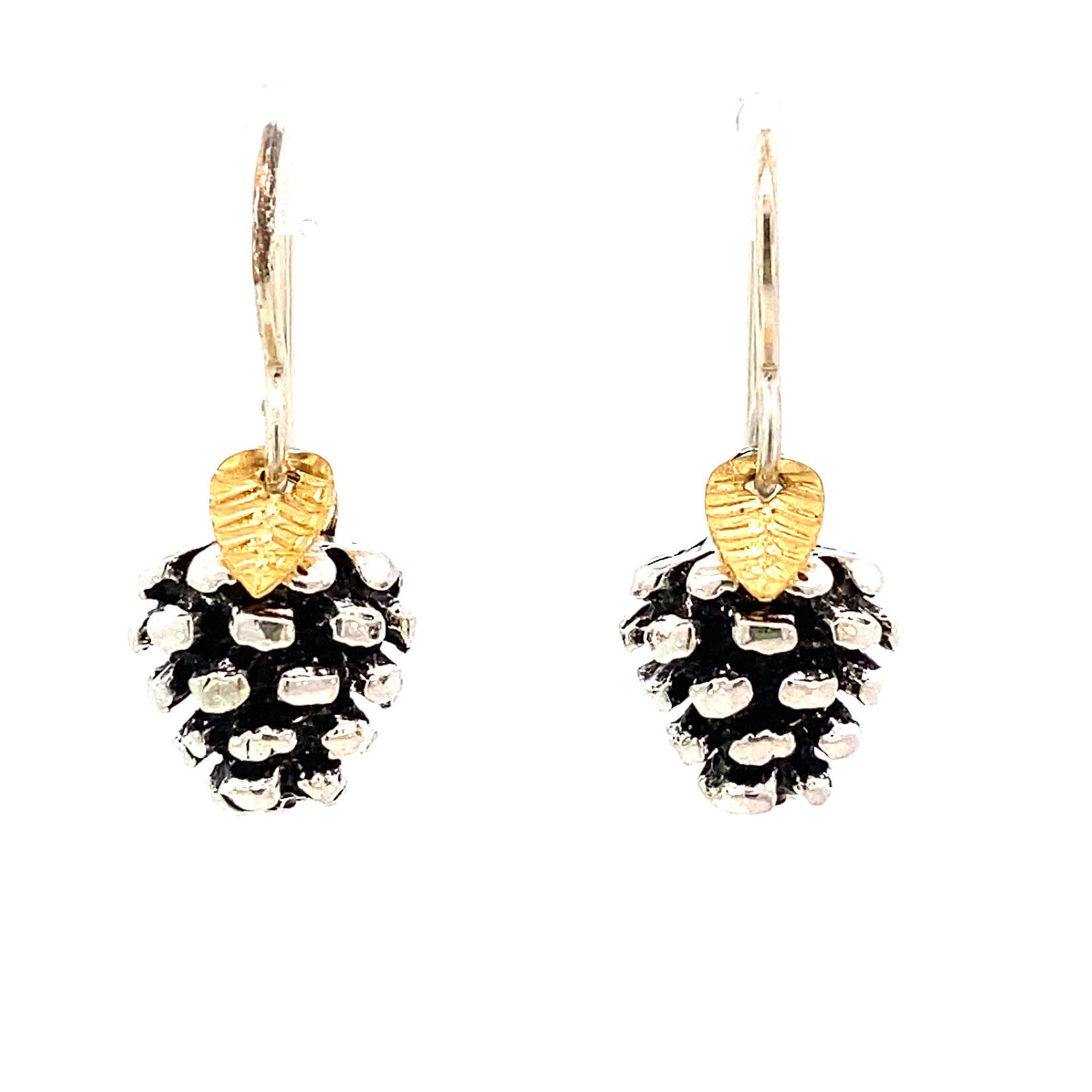Sterling Silver Pinecone Dangles