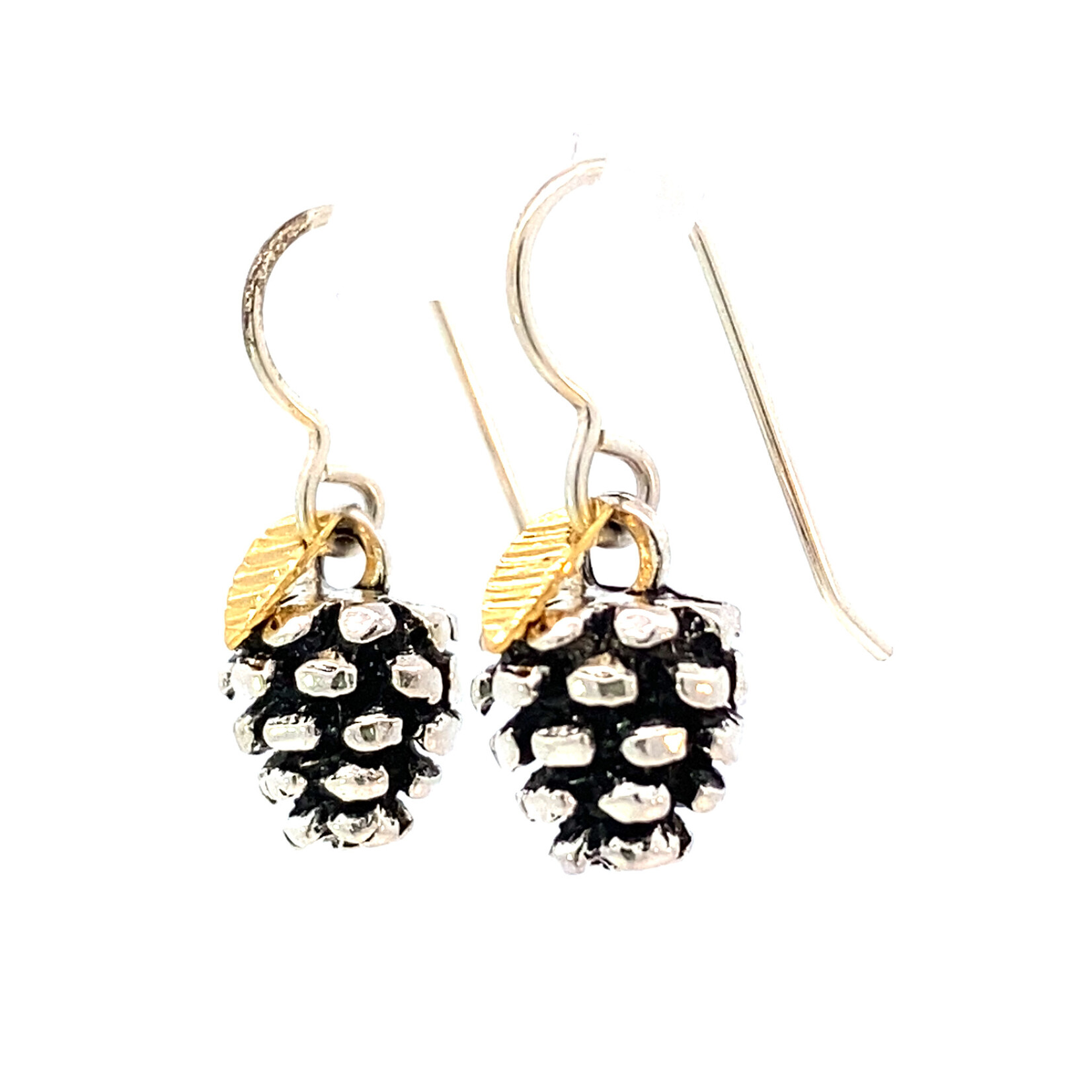 Sterling Silver Pinecone Dangles