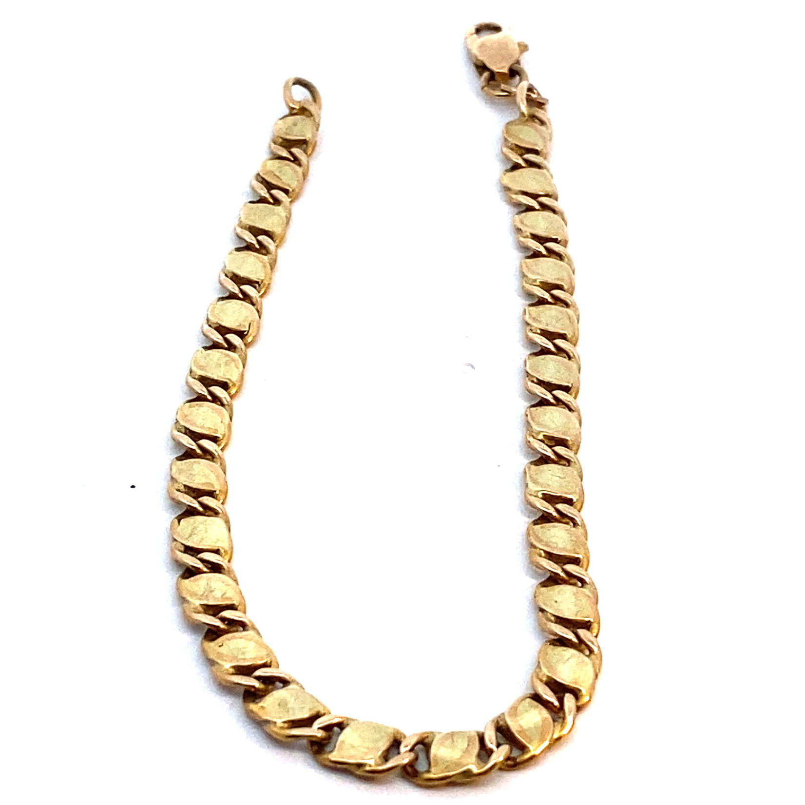 14K Yellow Gold  8.5" Anchor link bracelet