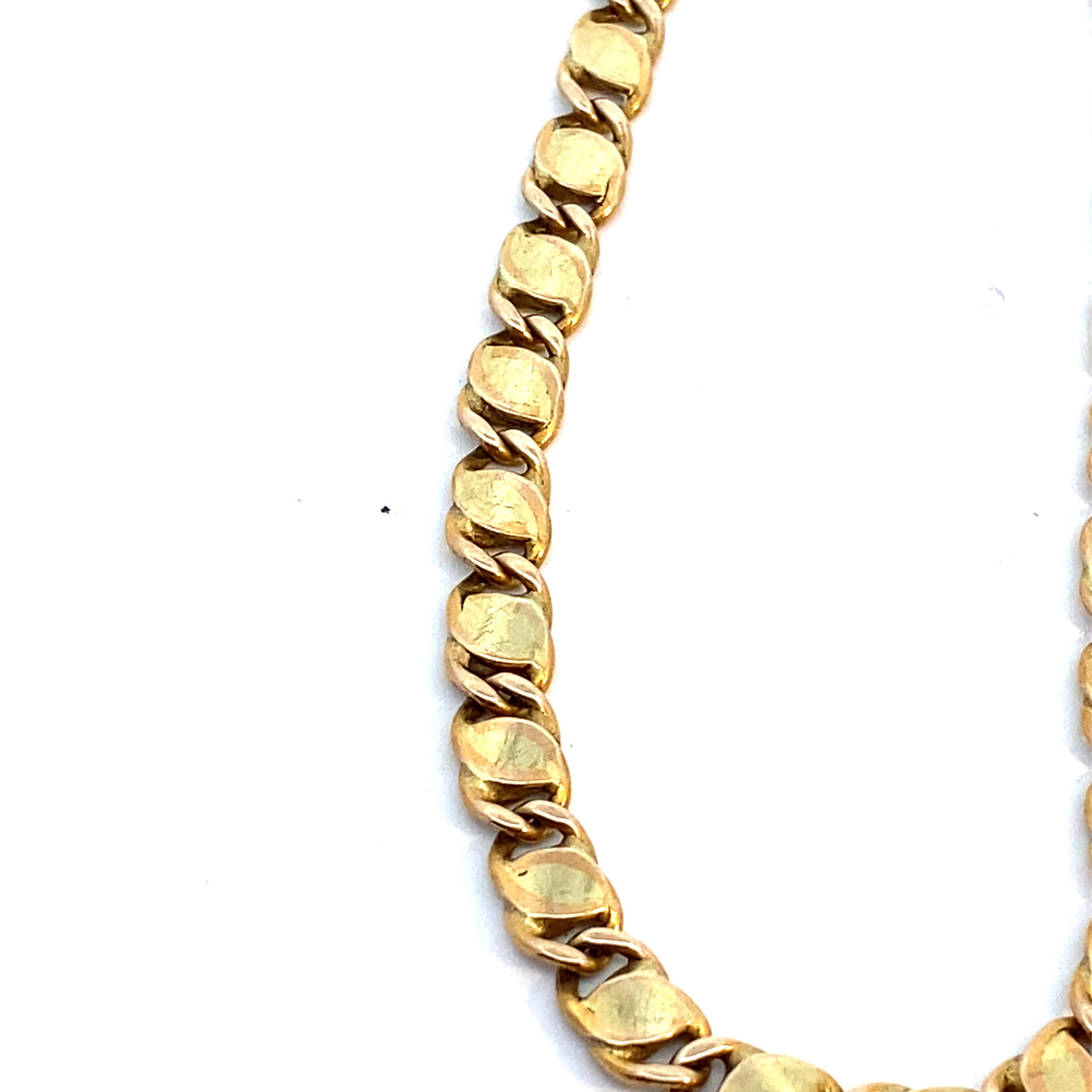 14K Yellow Gold  8.5" Anchor link bracelet
