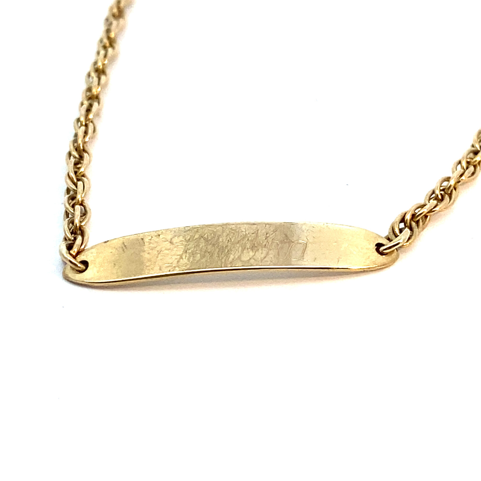 14K Yellow Gold ID Bracelet