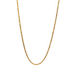 14K Yellow Gold  24" 1.5mm Rope Chain